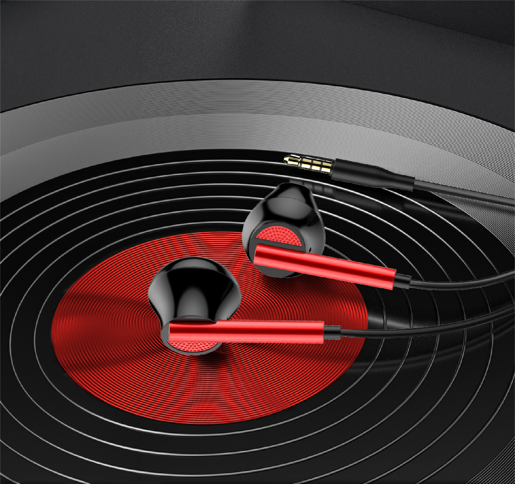 H64 with Microphone High Bass in-Ear Cable Earphone - 5
