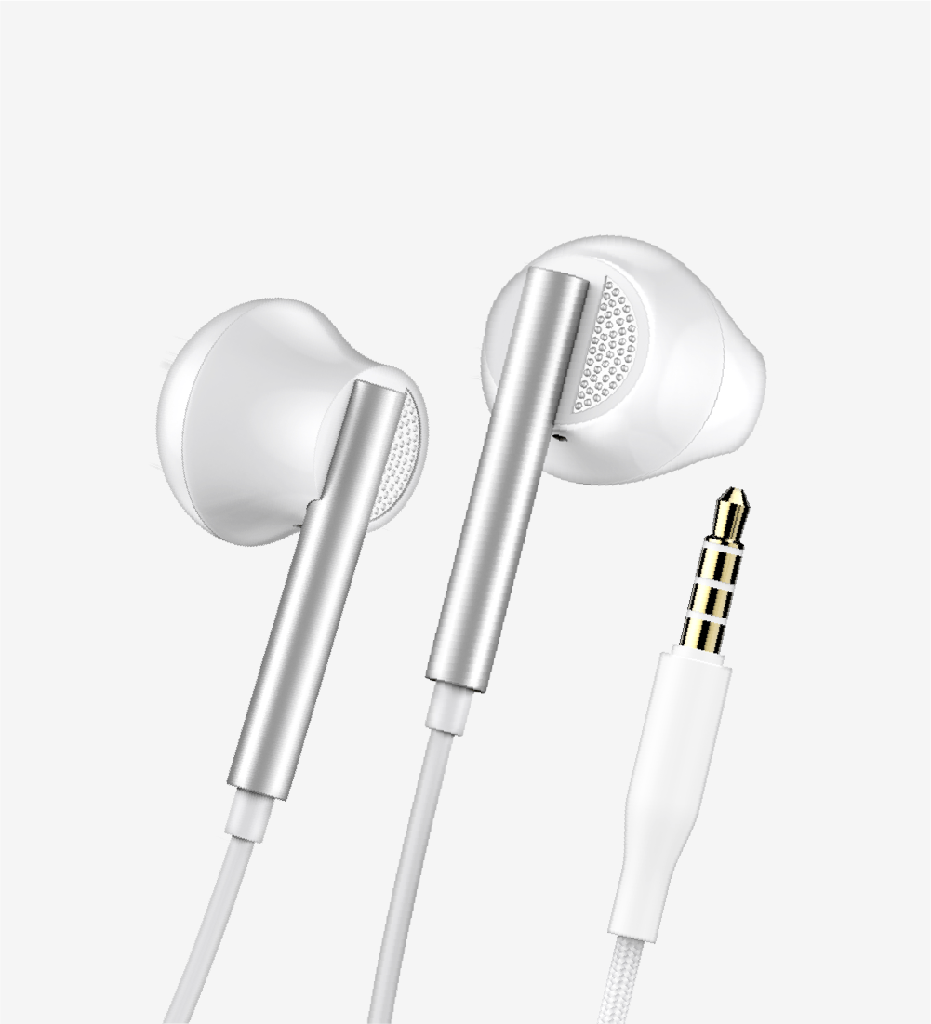 H64 with Microphone High Bass in-Ear Cable Earphone Package - 3