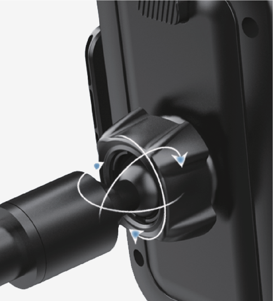 H769 Suction Cup Mounted Flexible Arm with Rotatable Phone Holder - 3