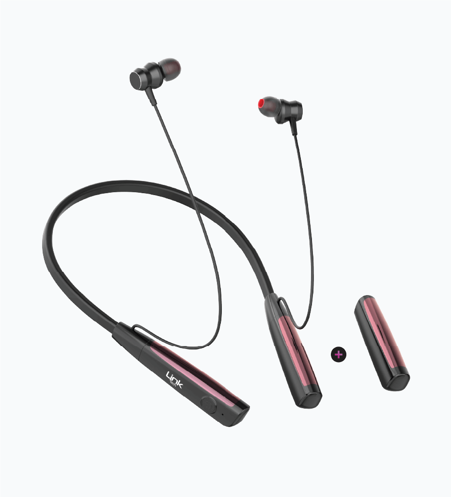 H999 Neckband Silicone Bluetooth Headset- 90 Hours 420mah+420mah - 3