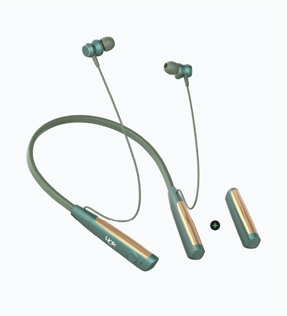 H999 Neckband Silicone Bluetooth Headset- 90 Hours 420mah+420mah - 4