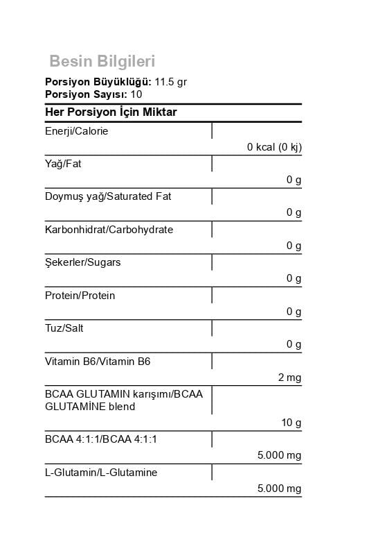 Hardline Bcaa Glutamine 115 gr - 3