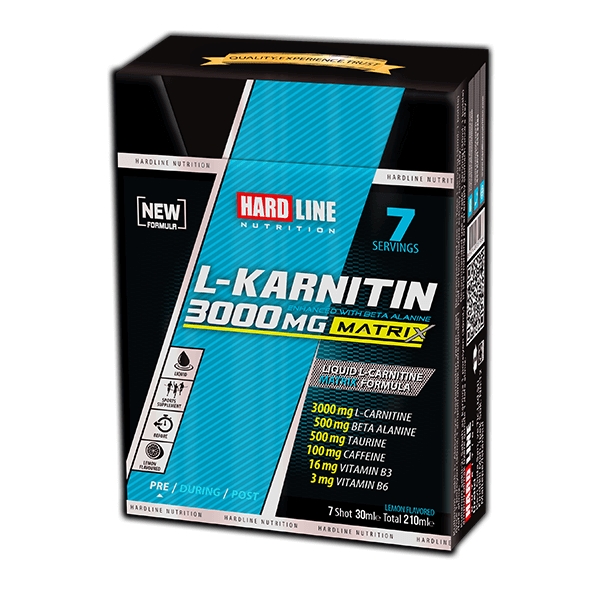 Hardline L-Karnitin Matrix 3000 Mg Limon 7 Ampul