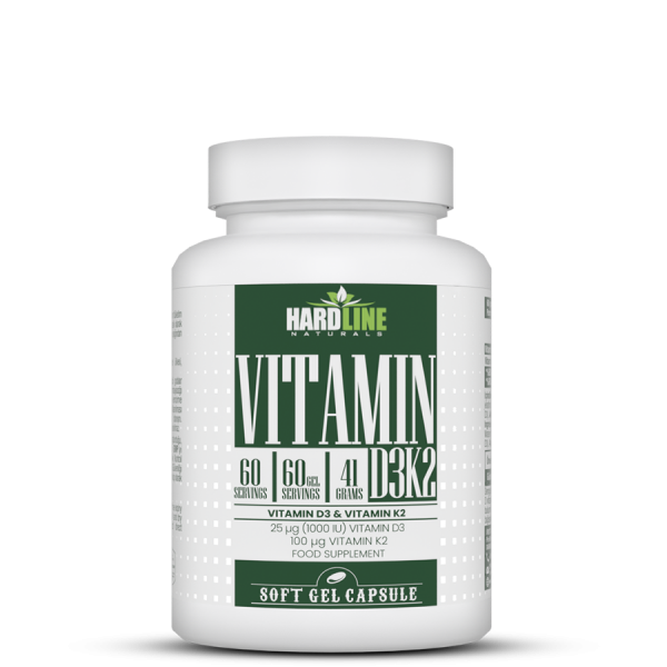 Hardline Vitamin D3K2 60 Kapsül