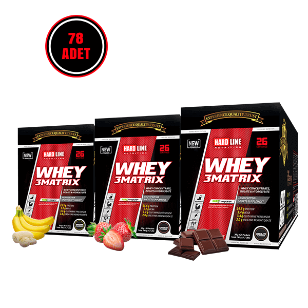 Hardline Whey 3 Matrix 30 Gr x 78 Adet (2340 Gr)  78 Paket