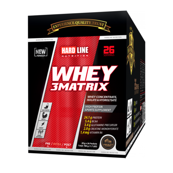 Hardline Whey 3Matrix 30 Gr 26 Adet Çikolata 780 Gr