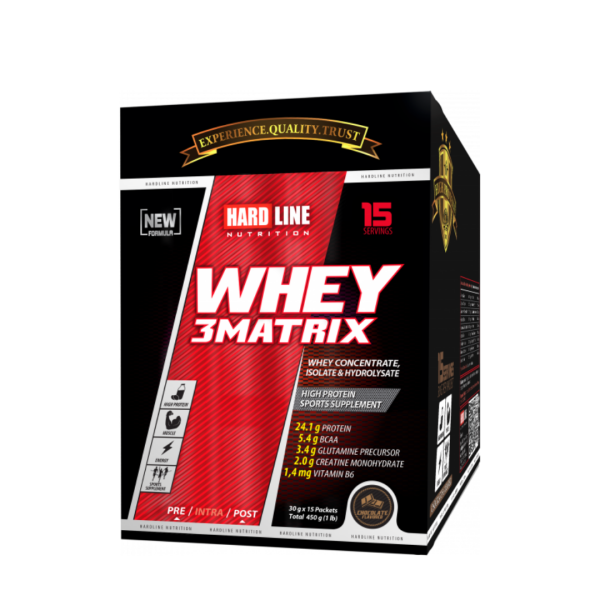 Hardline Whey 3Matrix Tek Kullanımlık 15 Adet - 450gr