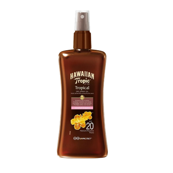 Hawaiian Tropic Tropical Dry Koruyucu ve Bronzlaştırıcı Yağ Spf 20  200 ml