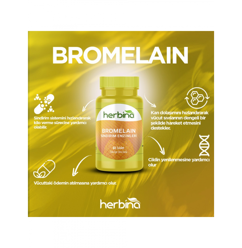 Herbina Bromelain 60 Tablet - 3