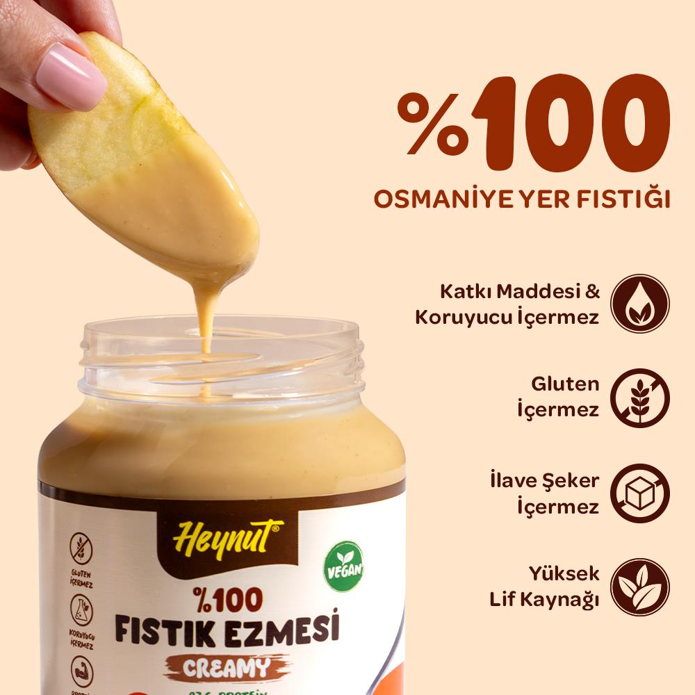 HeynuT %100 Fıstık Ezmesi (Akışkan) 350g - 3