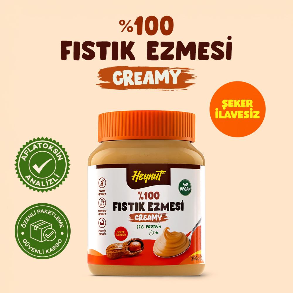 HeynuT %100 Fıstık Ezmesi (Akışkan) 350g - 4