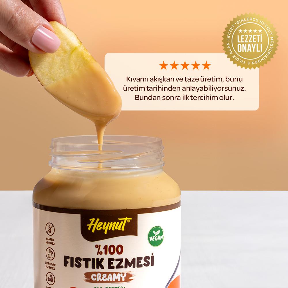HeynuT %100 Fıstık Ezmesi (Akışkan) 350g x 3 Adet - 2