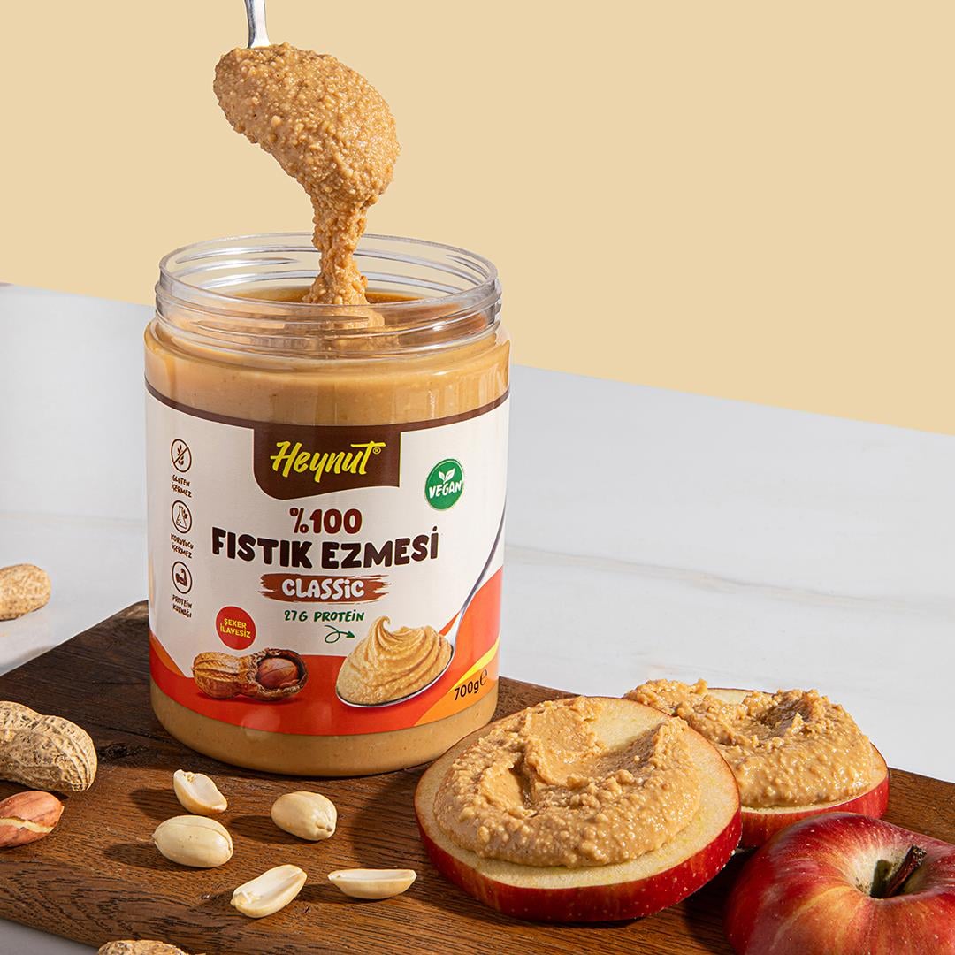 HeynuT %100 Fıstık Ezmesi (Klasik) 800g - 2