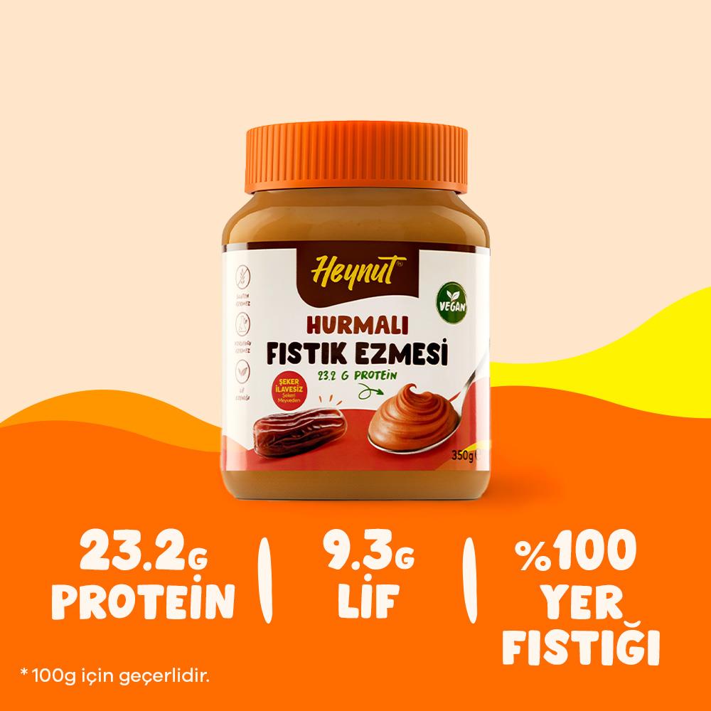 HeynuT Hurmalı Fıstık Ezmesi 350g - 7
