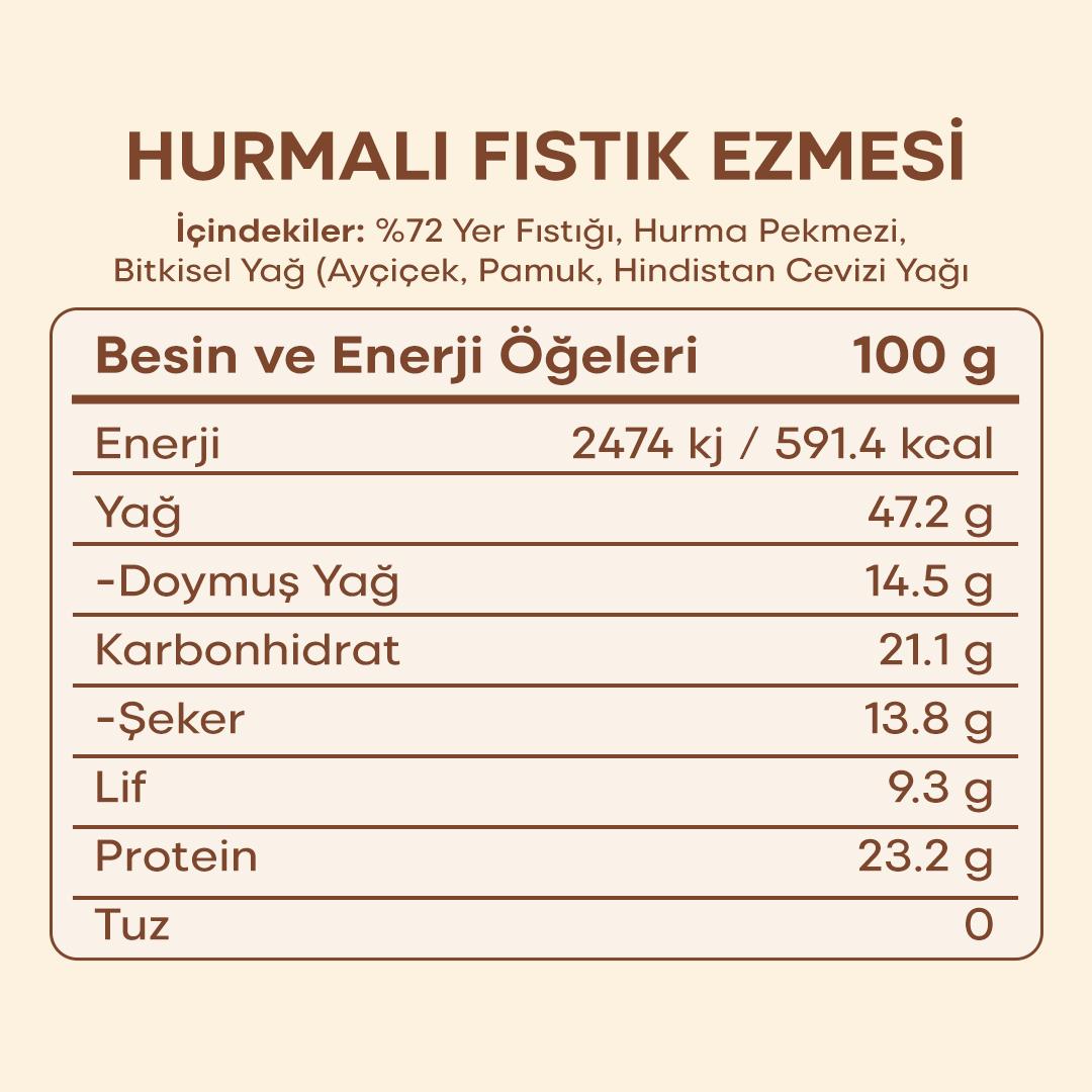 HeynuT Hurmalı Fıstık Ezmesi 350g - 10