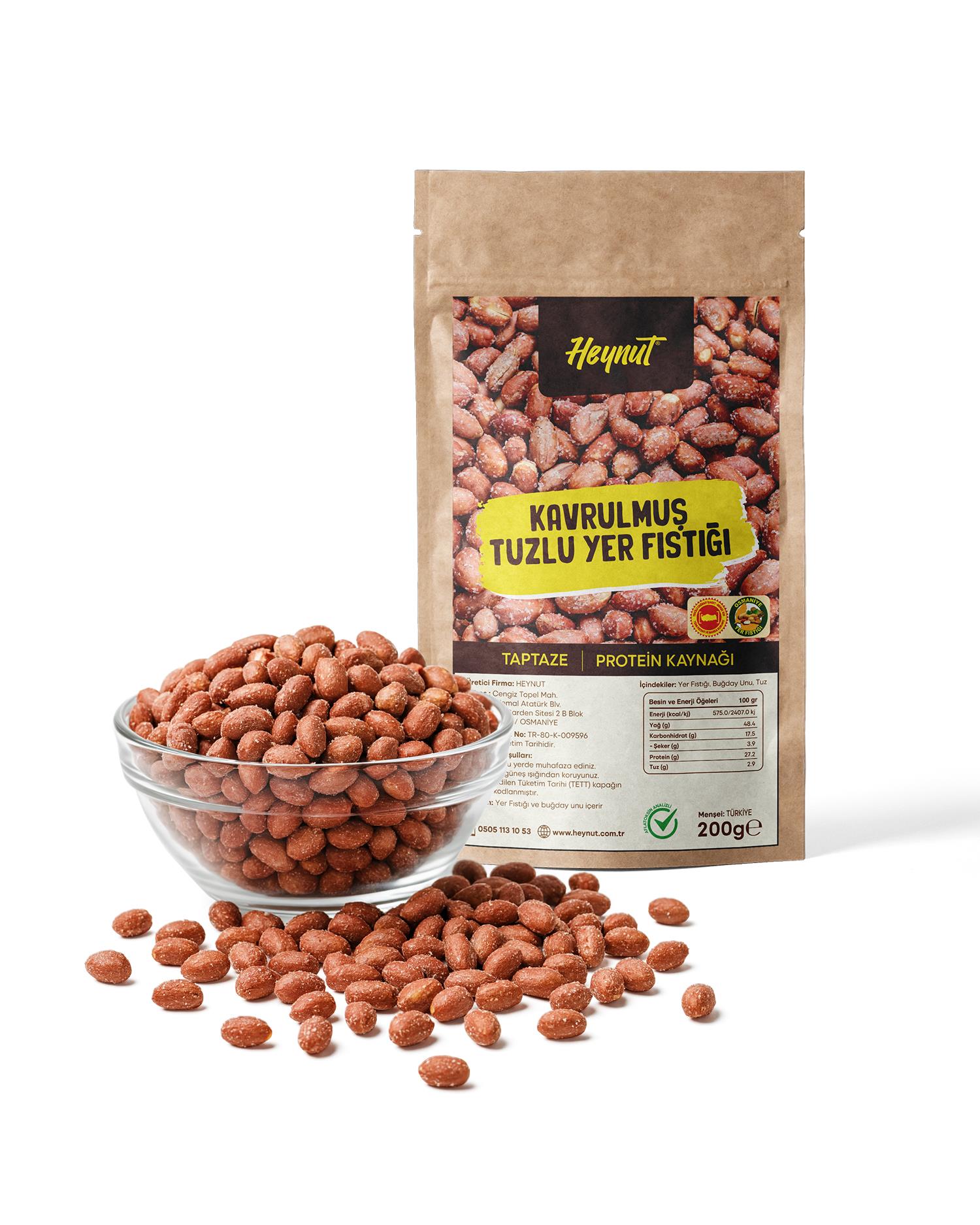 HeynuT Kavrulmuş Tuzlu Fıstık 200g - 2
