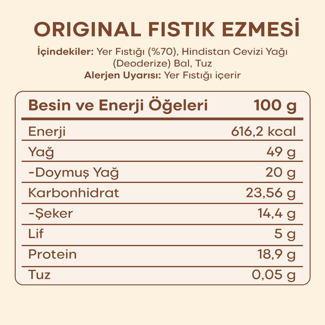 HeynuT Original Fıstık Ezmesi 320g - 3