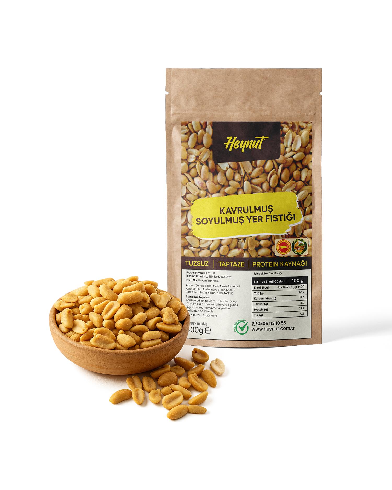 HeynuT Soyulmuş Yer Fıstığı 500g - 2