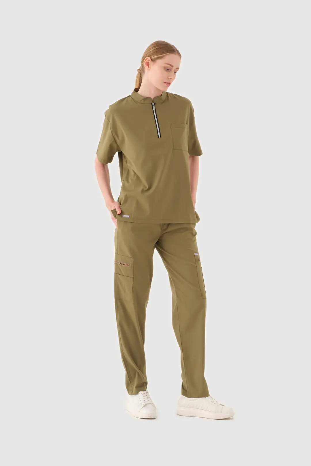 HILL - Açık Haki Kadın Alt Üniforma - 4