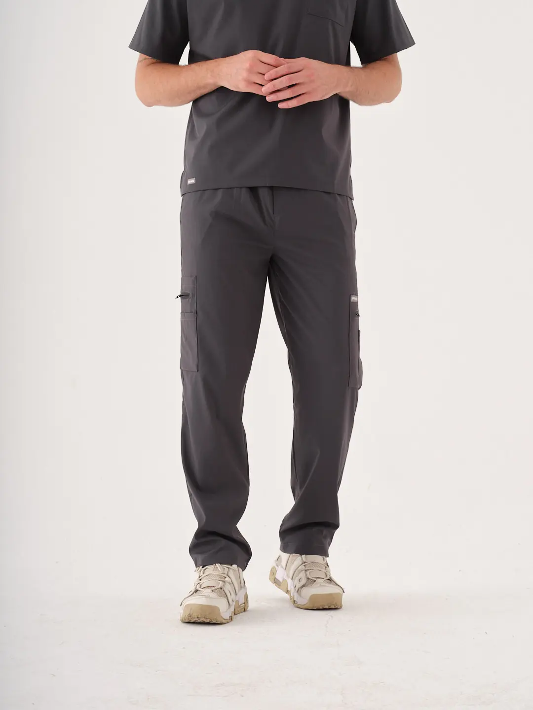 HILL - Füme Erkek Alt Üniforma - 4