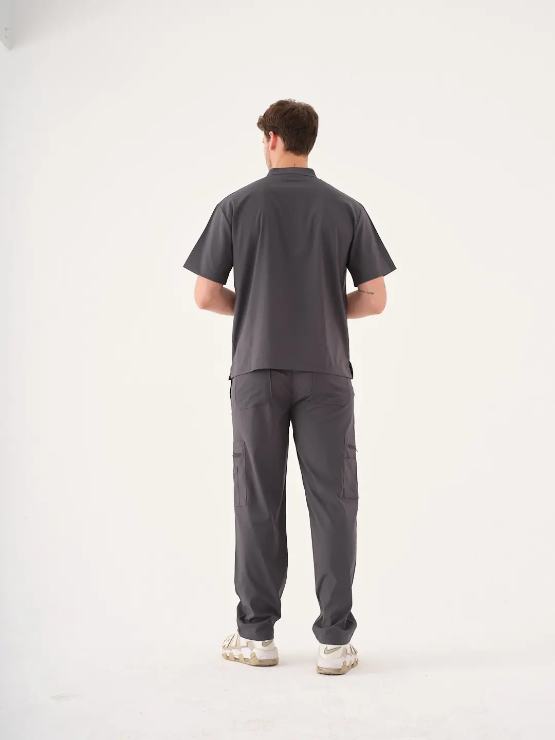 HILL - Füme Erkek Alt Üniforma - 5