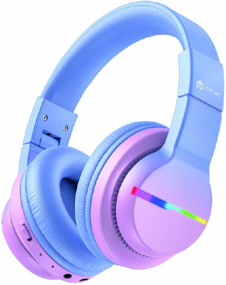iClever BTH12 Çocuk Bluetooth Kulaklık -Gradyan Pembe