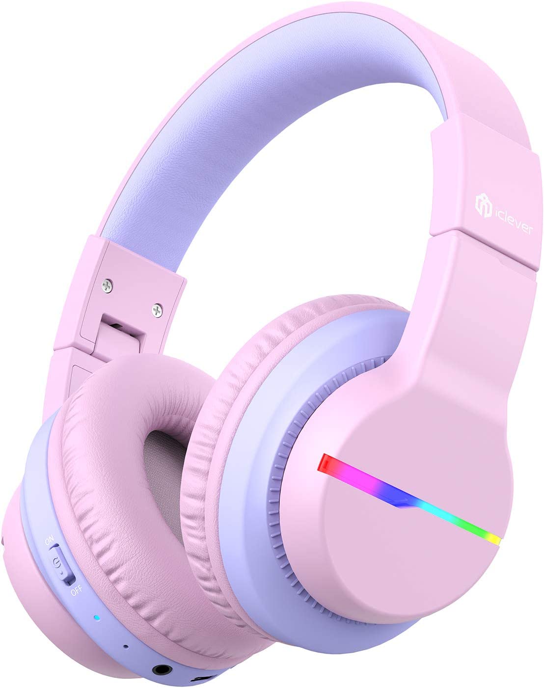 iClever BTH12 Çocuk Bluetooth Kulaklık -Pembe