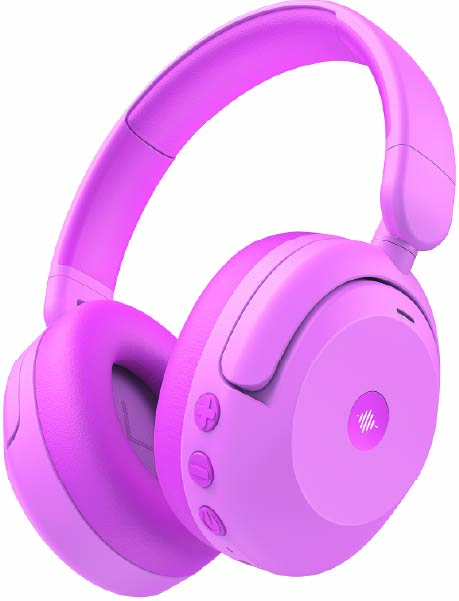 iClever BTH20 Aktif Gürültü Engelleme Özellikli Çocuk Bluetooth Kulaklık -Pembe