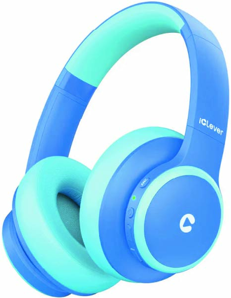 iClever BTH26 Aktif Gürültü Engelleme Özellikli Çocuk Bluetooth Kulaklık -Mavi