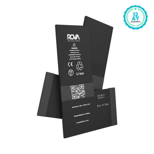Rova iPhone 11 Pro Yüksek Kapasiteli Batarya Pil 3400 mAh