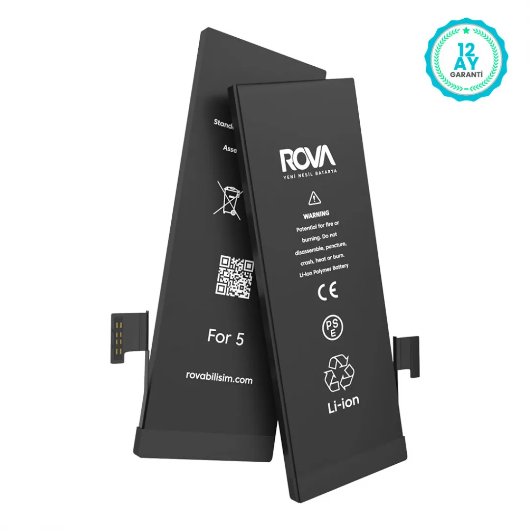 Rova iPhone 5 Yüksek Kapasiteli Batarya Pil 2010 mAh - 2