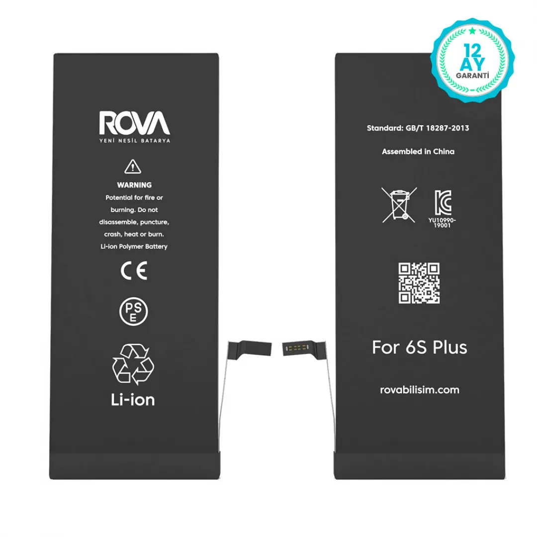Rova iPhone 6S Plus Yüksek Kapasiteli Batarya Pil 3680 mAh - 3