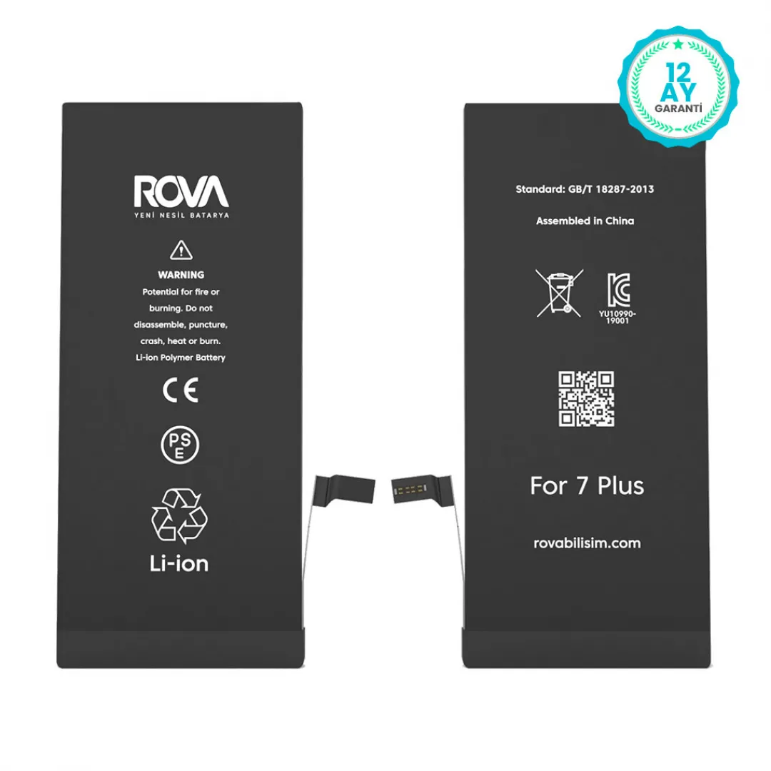 Rova iPhone 7 Plus Yüksek Kapasiteli Batarya Pil 3600 mAh - 3