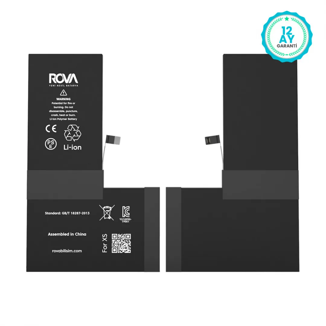 Rova iPhone XS Yüksek Kapasiteli Batarya Pil 3000 mAh - 3