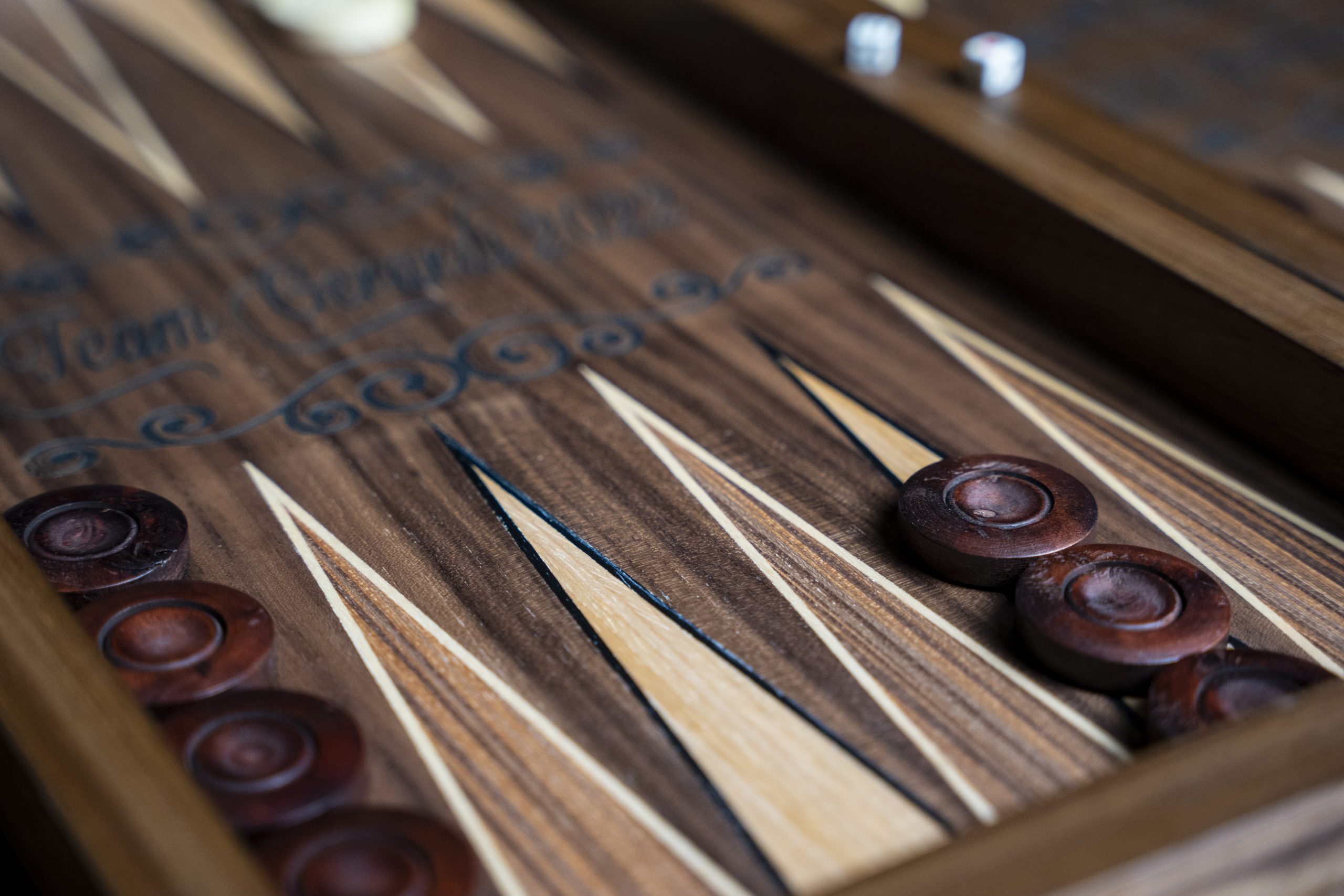 İşçiliği Ceviz Tavla Kişiselleştirme CT50 - 9