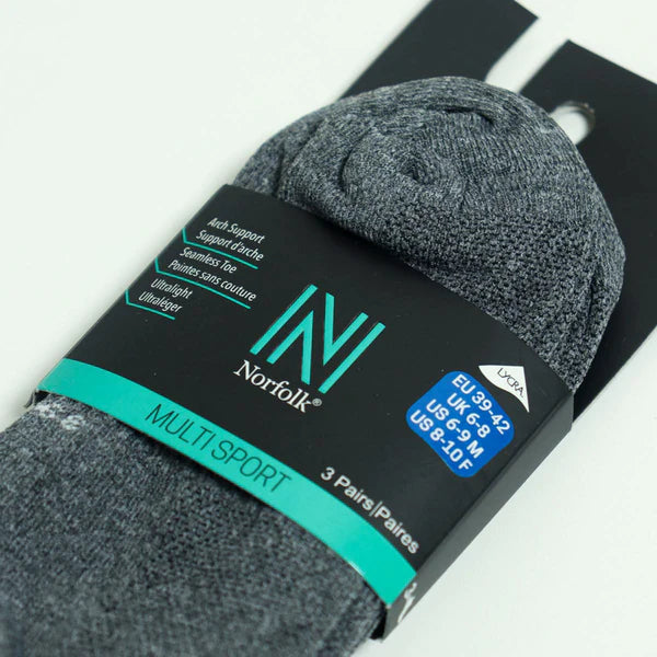 IZZY Multi-Sport Ultra Hafif Düşük Kesim Çorap 3'lü Paket Gri - 3