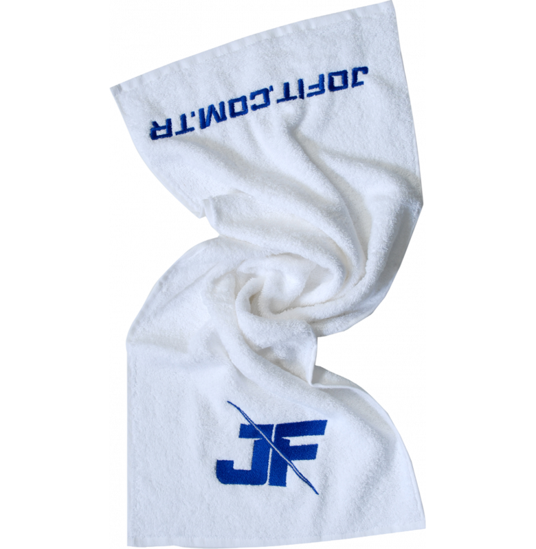 Jofit Sporcu Antrenman Havlu 30x85 cm. Beyaz & Mavi - 3