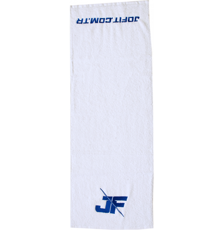 Jofit Sporcu Antrenman Havlu 30x85 cm. Beyaz & Mavi - 5