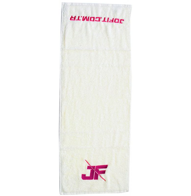 Jofit Sporcu Antrenman Havlu 30x85 cm. Krem & Fuşya - 4