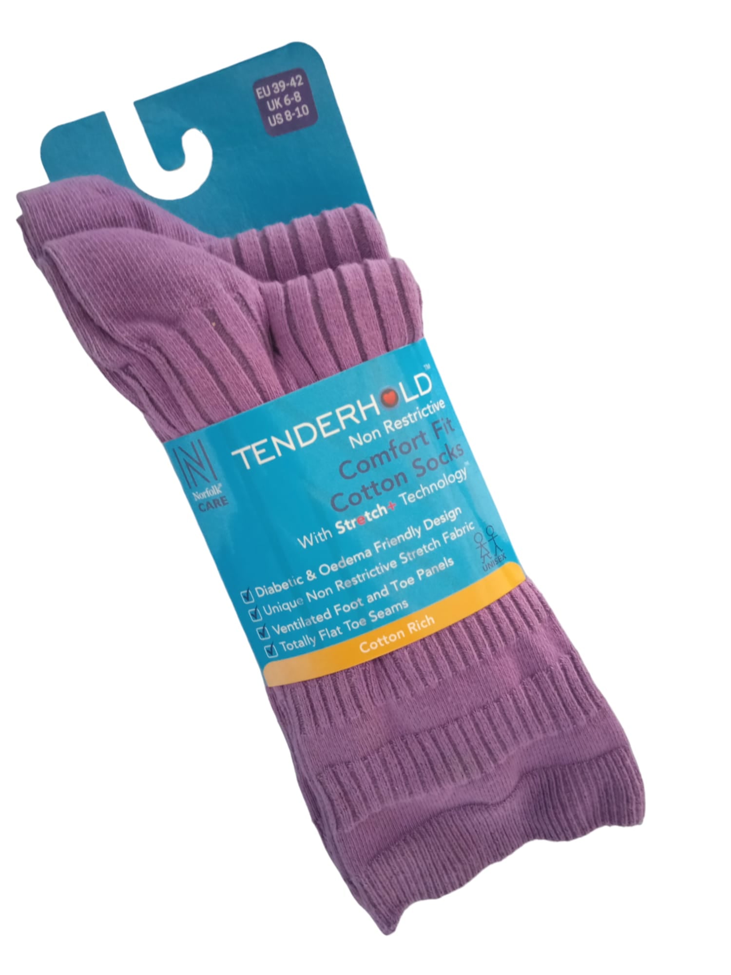 JOSEPH Comfort Fit Tenderhold Pamuklu Diyabet Çorabı 2'li Paket Menekşe - 4