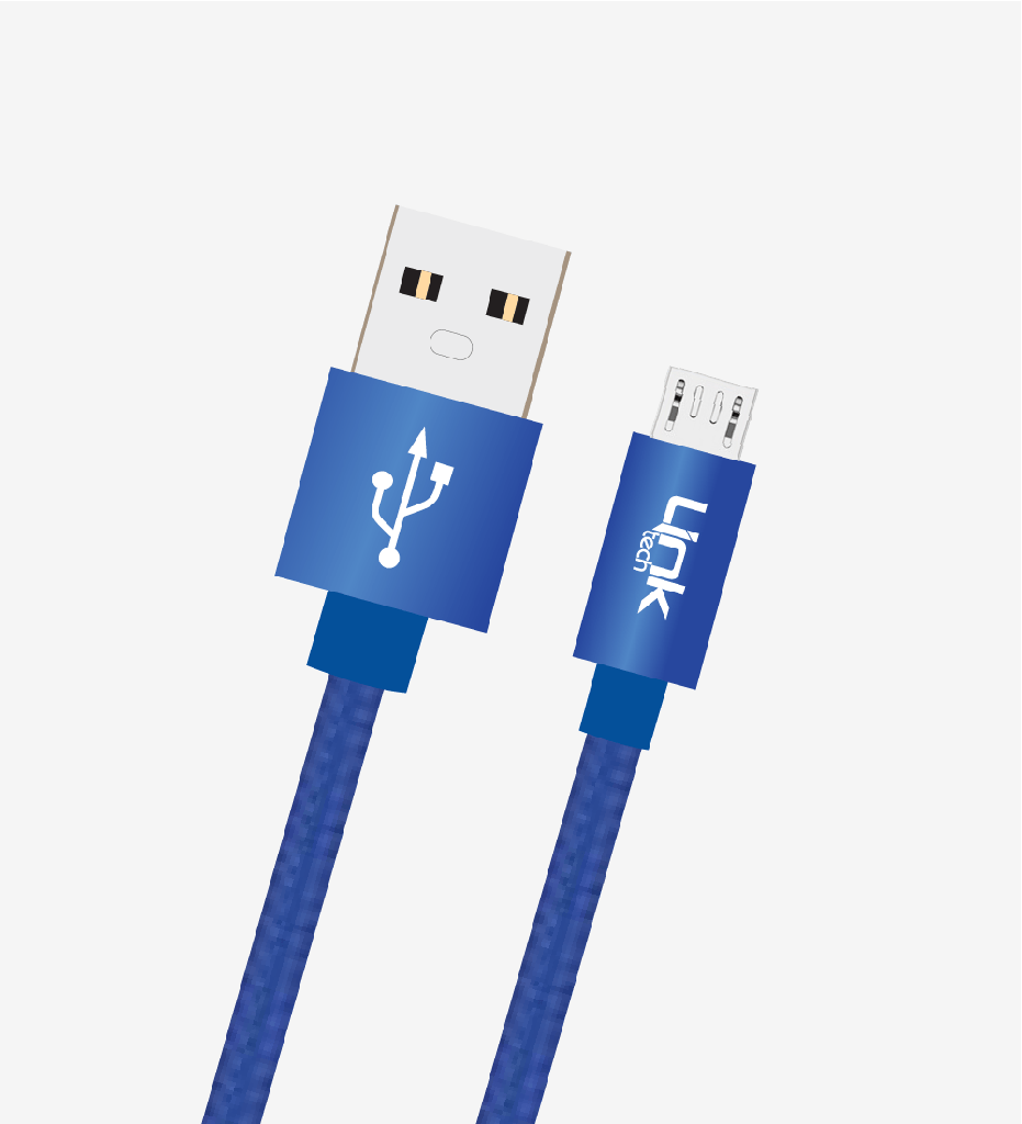 K542 Safe & Fast 30cm Braided Metal Head Micro USB Charging Cable - 4