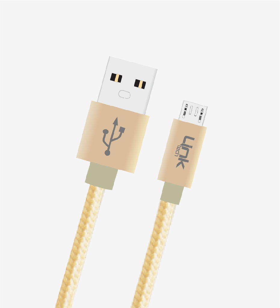 K542 Safe & Fast 30cm Braided Metal Head Micro USB Charging Cable - 6