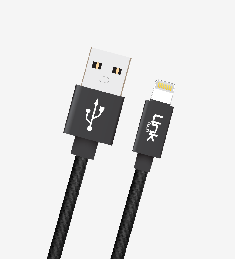 K544 Safe 30cm Metal Head iPhone Charger Cable - 2