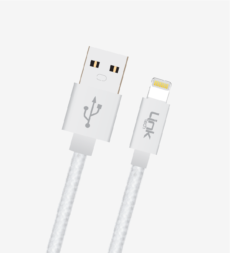 K544 Safe 30cm Metal Head iPhone Charger Cable - 3