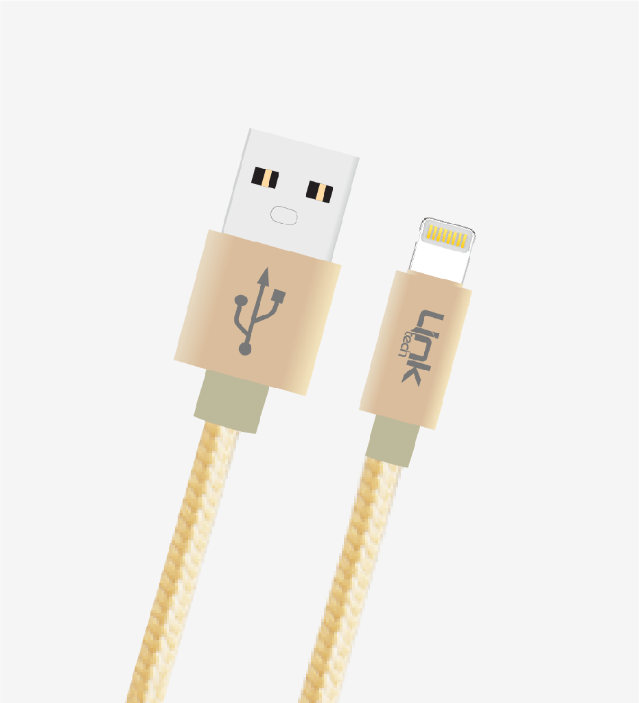 K544 Safe 30cm Metal Head iPhone Charger Cable - 4