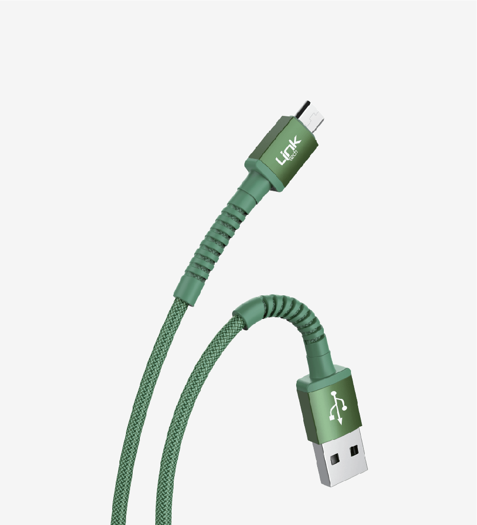 K551 Safe & Fast 1m Braided Metal Head Micro USB Charging Cable - 3