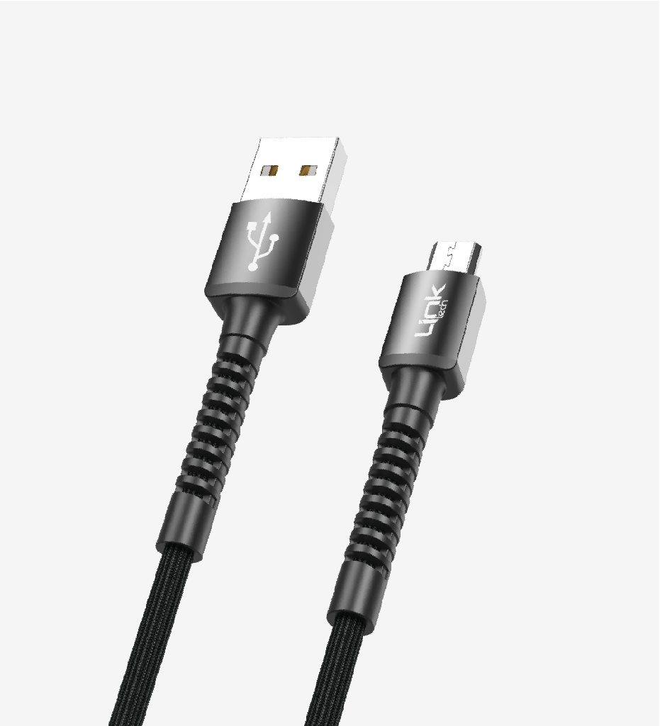 K551 Safe & Fast 1m Braided Metal Head Micro USB Charging Cable - 6