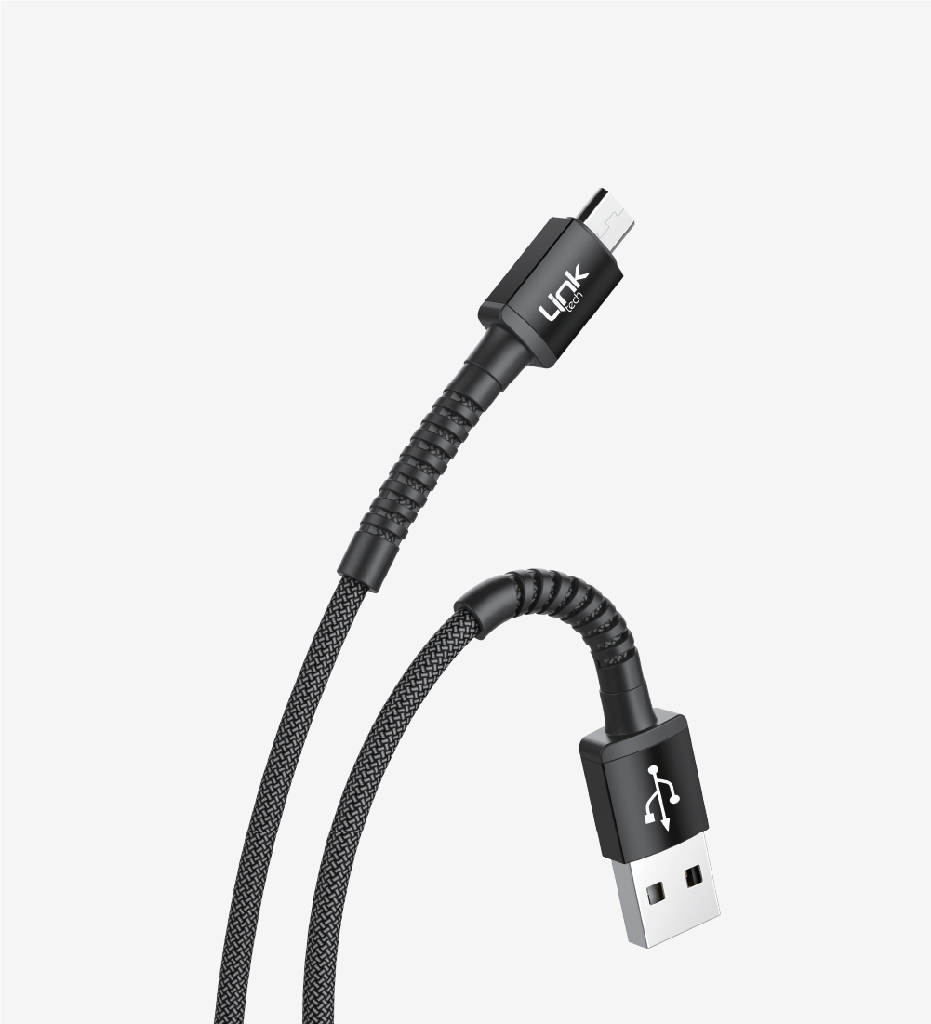 K551 Safe & Fast 1m Braided Metal Head Micro USB Charging Cable - 7