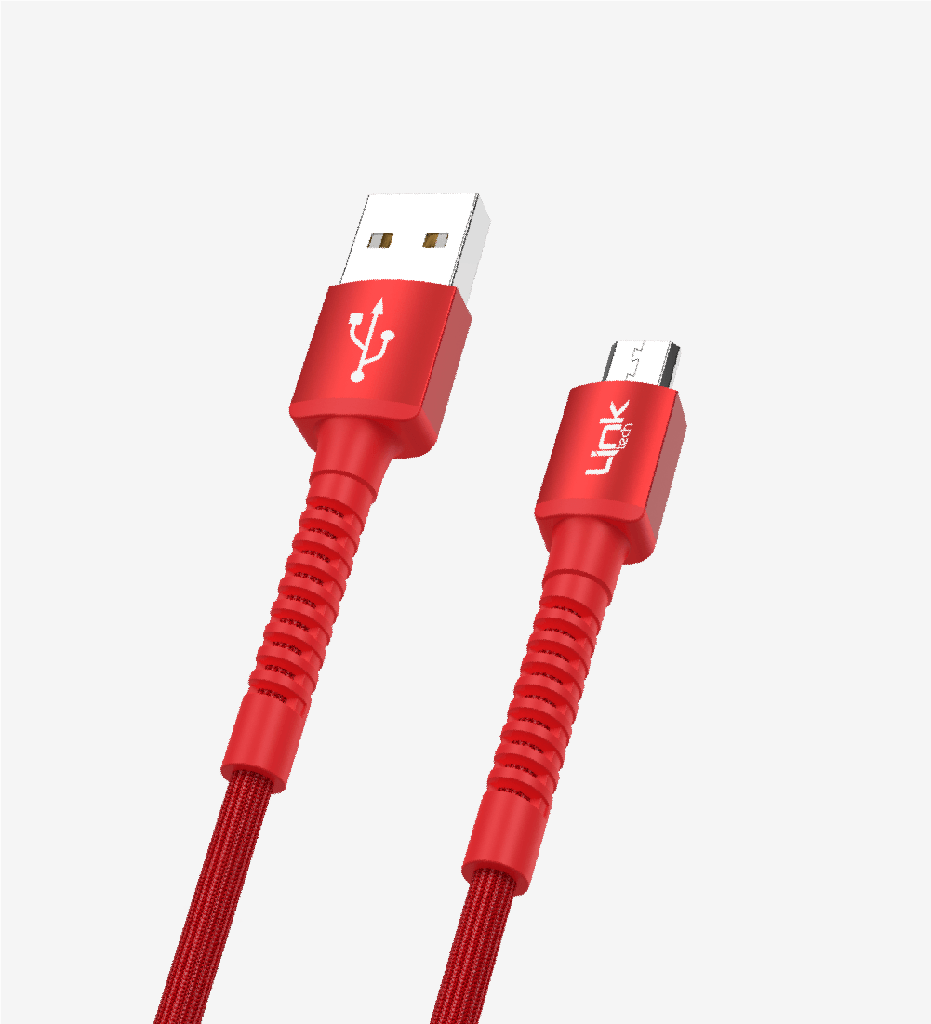 K551 Safe 2.4A Braided Micro USB Charging Cable with Metal Head Package - 4