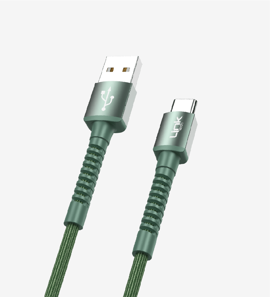 K552 Safe 3A Braided USB Type-C Charging Cable with Metal Head Package - 6